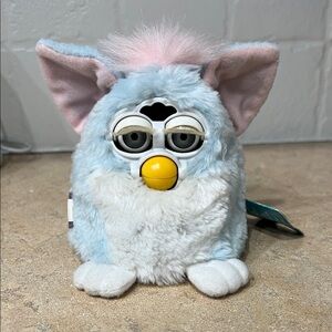 1999 Vintage Furby Babies- Blue, White, Pink